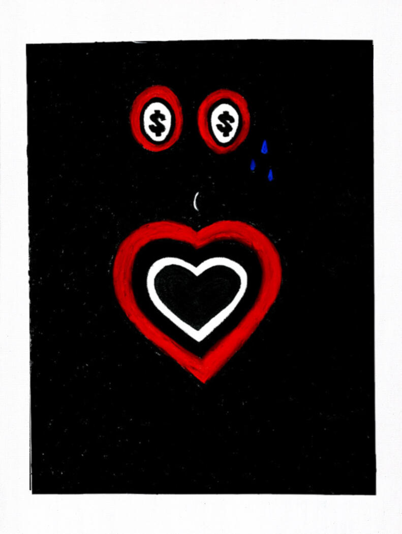 LITTLE BLACK SAMBO | (Private Collection) 48 in x 36 in. Oil Pastel on Canvas