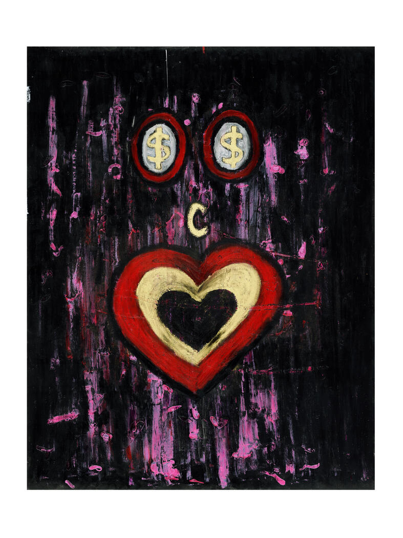 DANDY | 48 IN. X 36 IN. (Private Collection) 48 in x 36 in. Oil Pastel on Canvas