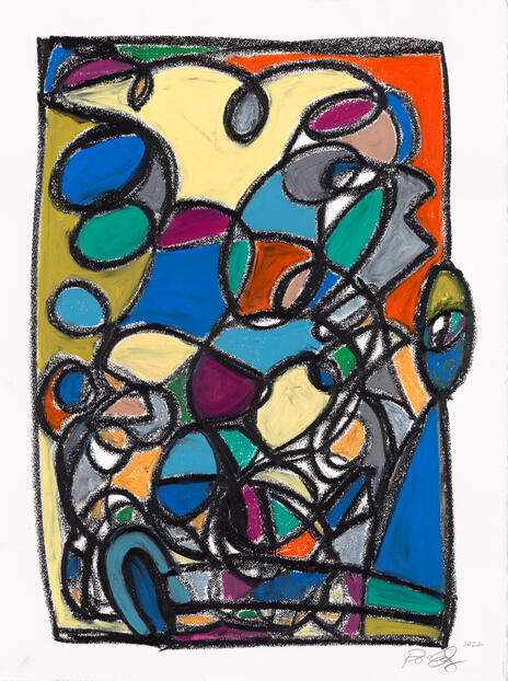 LONELY, 30 x 22.5 Oil on Paper | An exploration of labor, rest, and perception.