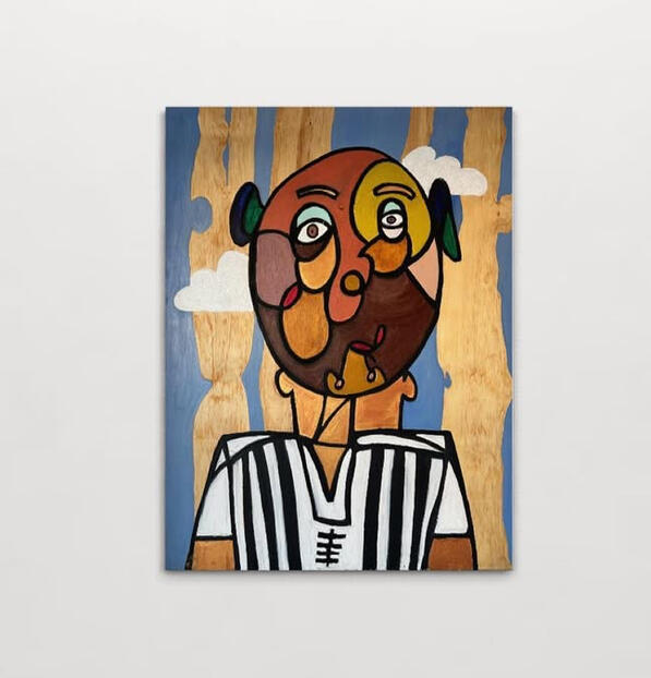 Protego, 48 x 36 Oil &amp; Pastel on Wood