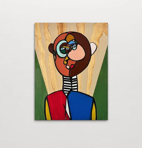 Ubique, 2023 48 x 36 Oil &amp; Pastel on Wood